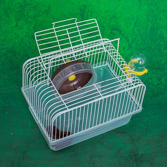 Factory sales hamster cage gold silk bear hhu rat cage double single-storey villa hamster supplies toy small field cage