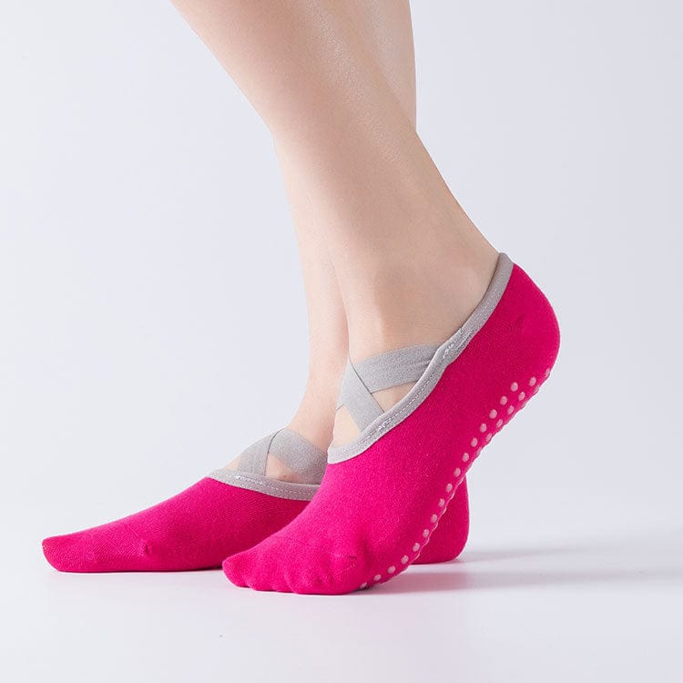 Yoga socks non-slip professional female Prai shot socks autumn and winter silicone floor socks adult dance socks yogosh shoes