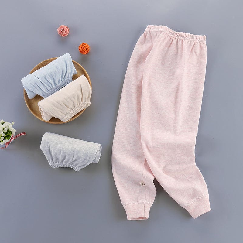 Factory direct 2022 new children's autumn pants cotton girl leggings baby color cotton single autumn pants one generation