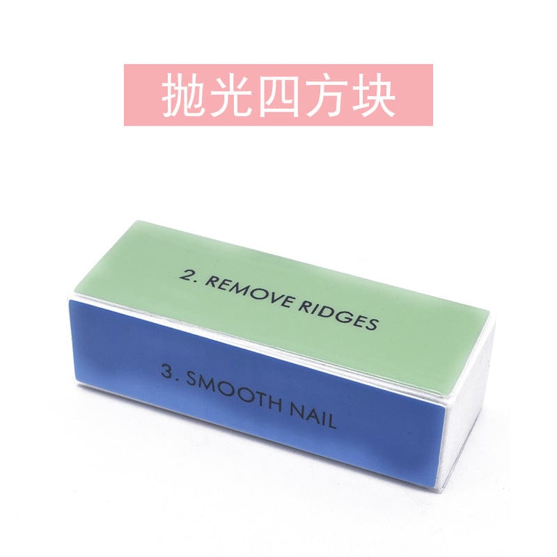 Polishing tools, menicate tools, four-sided polishing, nail, polishing, four square, sponge, polished tofu block wholesale