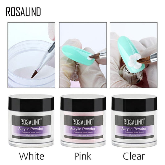 rosalind cross-border nail art crystal powder 10g crystal nail carving pollen blended with crystal liquid nail powder jewelry 1 make-up