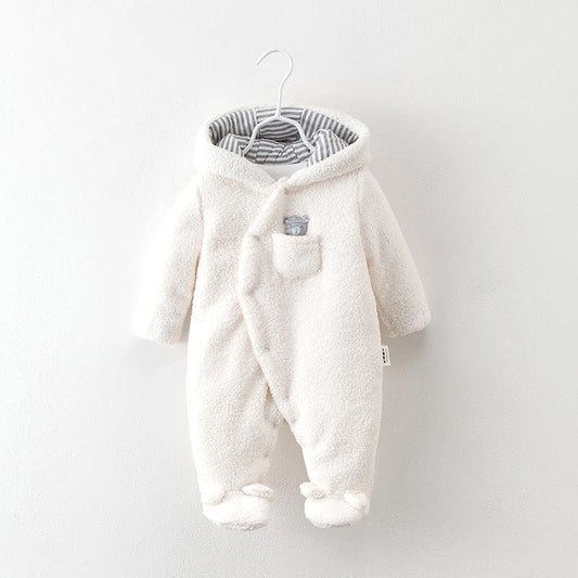 Baby bag foot clothes thickened dress winter cotton clothes autumn and winter, winter baby, climb, baby cotton clothes