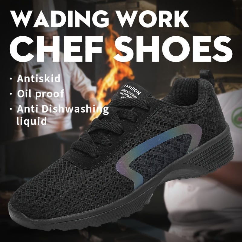 Men's Food Service Restaurant Shoes, Slip  Resistant Oil Resistant Shoes Chef Shoes For Kitchen Work Safety Shoes