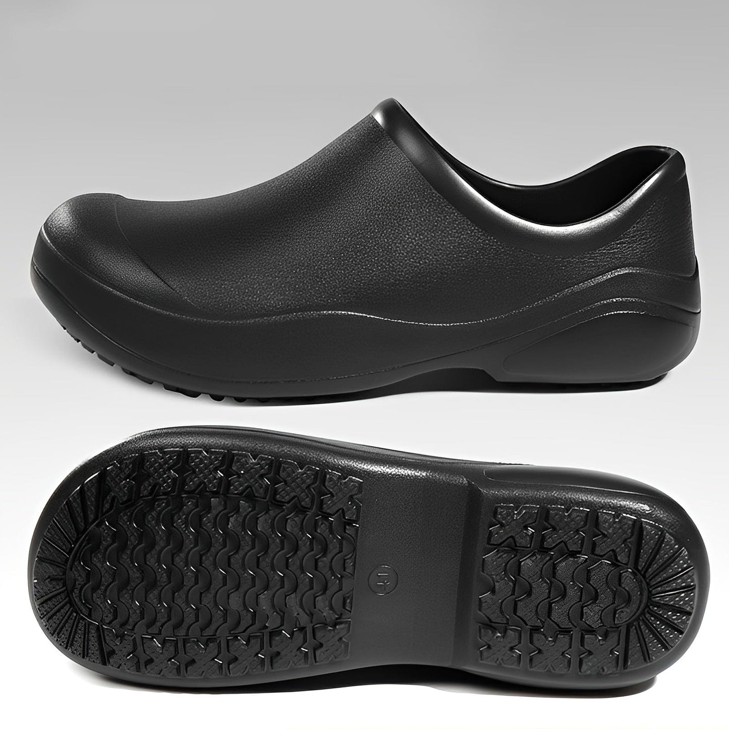 Men's Comfortable Cloud Clogs, Non-Slip Platform Garden Shoes, Anti-Oil Work Shoes, Spring Summer And Autumn