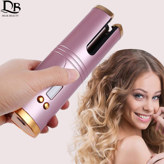 Cross-border Portable Automatic Hair Curler Smart Wireless Hair Comb Multi-purpose Lazy USB Electric Curling Iron Set
