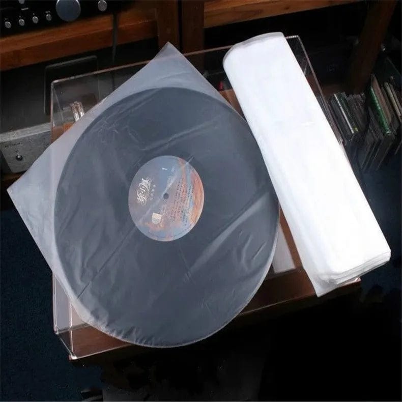 50Pcs 12" Clear Vinyl Record Protecter LP Record Plastic Bags Anti-static Record Sleeves