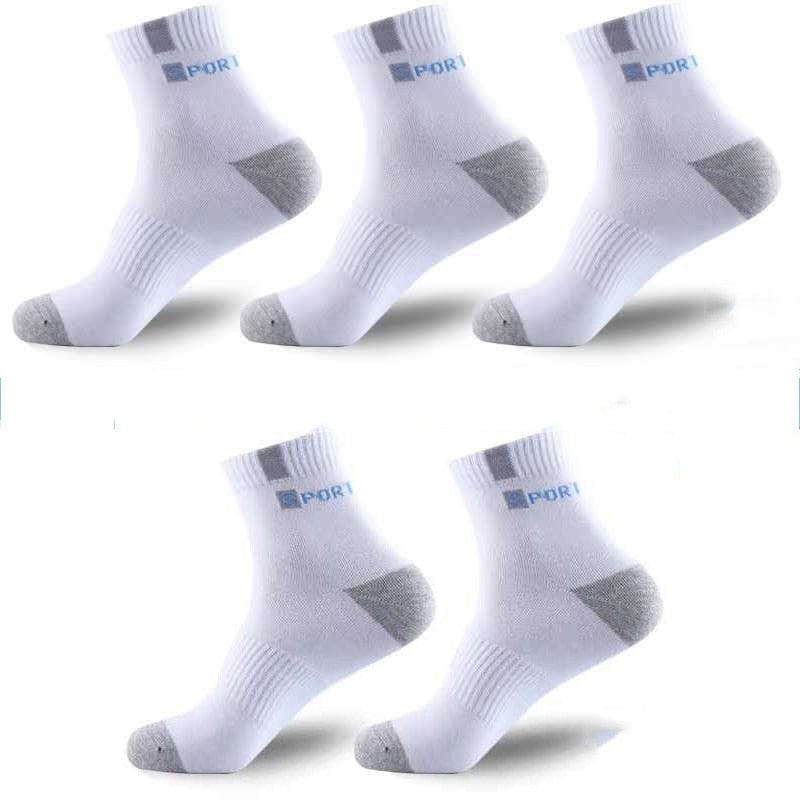 5 Pairs High-quality Bamboo Fiber Breathable Deodorant Business Men Tube Socks For Autumn And Spring Summer Plus Size EUR 38-47