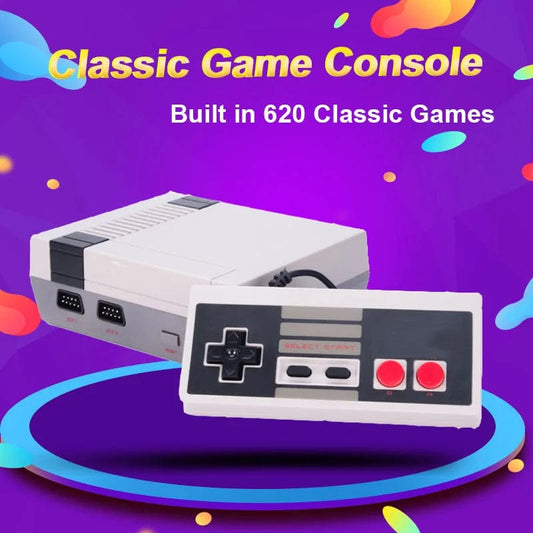 Mini TV Video Game Console, NES 8 Bit console, Built-in 620 Retro Games, Support TV Output, Children's  Gift