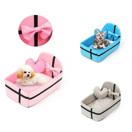 Winter Pet Dog House Plush Cushion Nest Waterproof Mat Warm Small Medium Dogs Removable Mattress Cat Puppy Cotton Kennel Mat