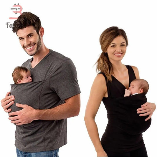 Ropa de lactancia maternidad multifuncional canguro camiseta sin mangas papá camiseta lactancia alimentación ropa para mujeres embarazadas