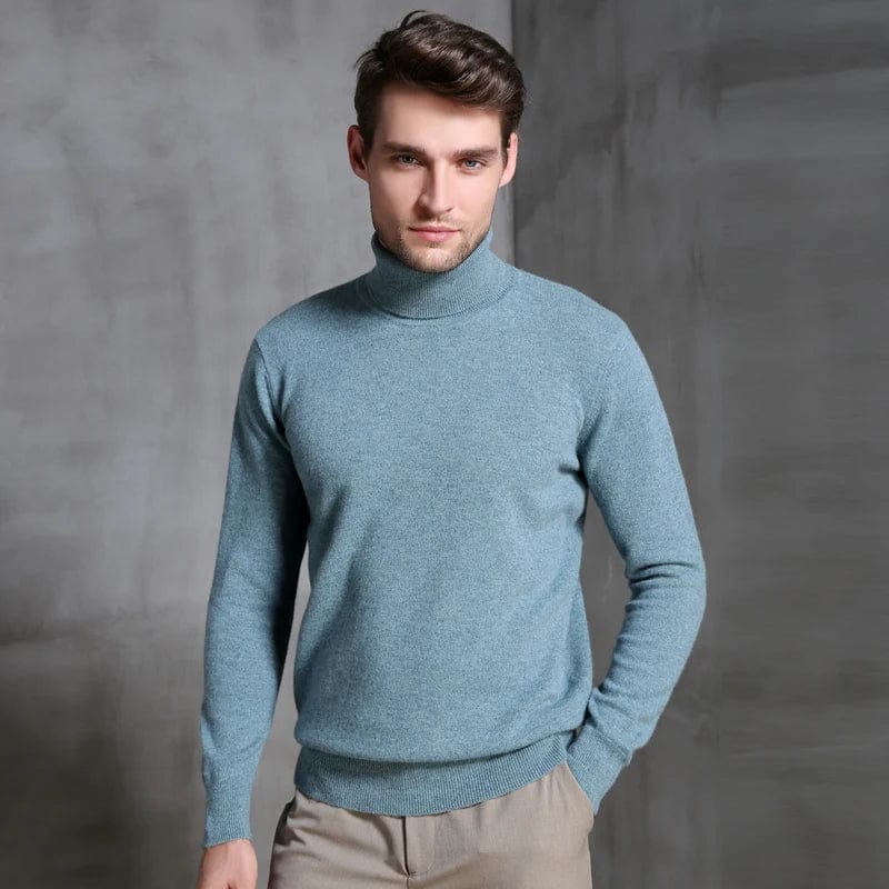 Men Sweater Winter Autumn Warm Pullover 100% Pure Cashmere Knitted Jumpers Hot Sale 8Colors High Quality Knitwear Man Thick Tops