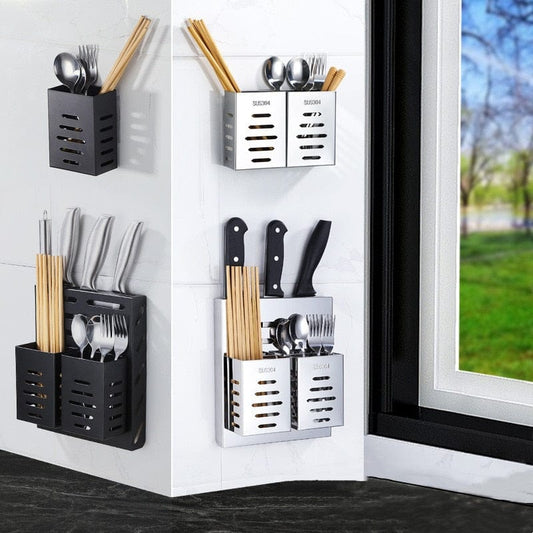 Stainless Steel Tableware Holder Wall