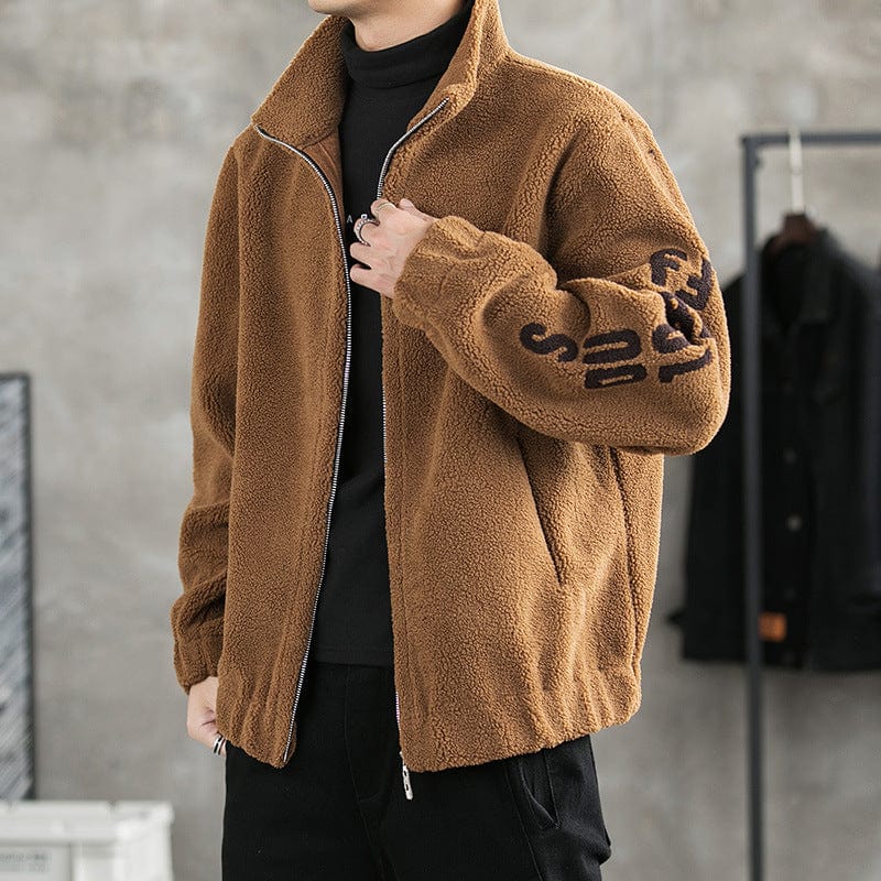 Veste à secouer pour hommes, tendance, ample, double face, rétro, belle veste sauvage décontractée, haut pour hommes, printemps et automne