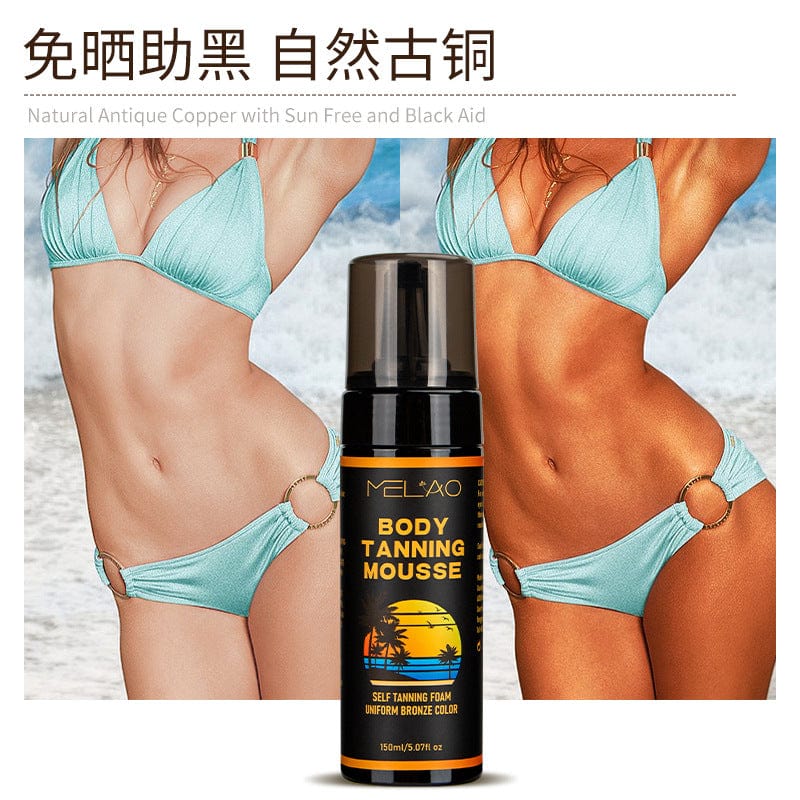 Cross-border tanning mousse bronzer wheat moisturizes skin, sunbathing tanning cream