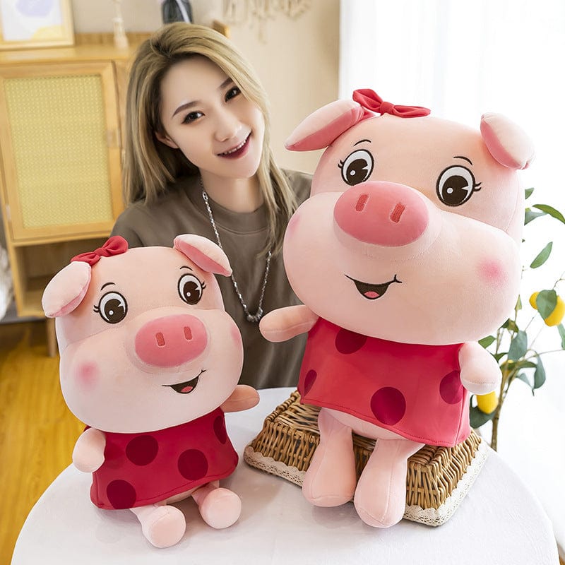Cartoon cute puppy doll hipskist plush toy foreign trade new pig pig doll girl birthday gift