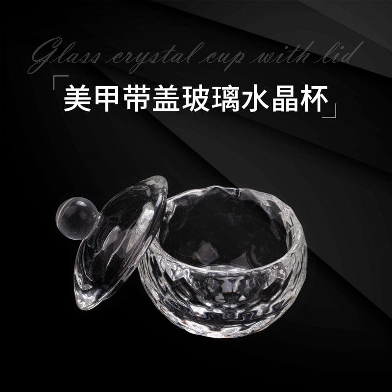 Cross-border special for nail with cover glass crystal cup Shaped crystal cup crystal liquid specialrmore