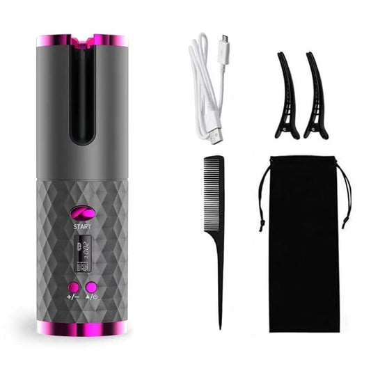Fully automatic rechargeable portable curling iron Smart wireless automatic curling iron travel portable lazy curler