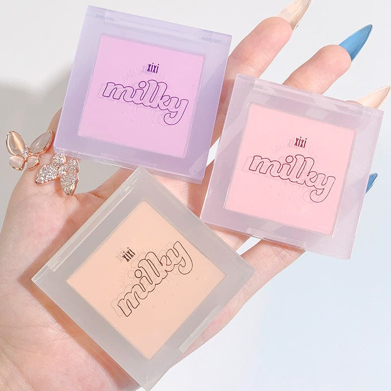 Xixi milk star soft fog monochrome blush mute energy small orange nude makeup rouge repair blush D415