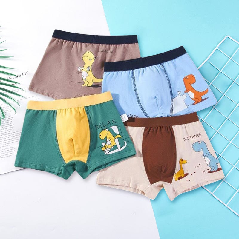 Boys underwear flat-angle cotton children's underwear small Chinese big boy four-pool baby shorts factory direct sales