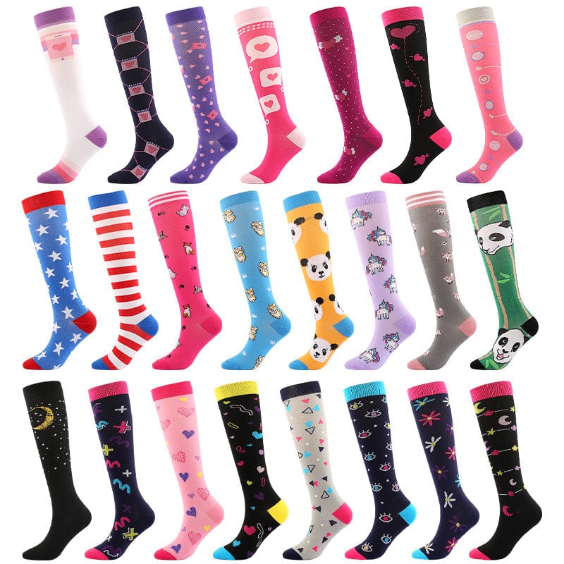 New cross-border compression socks pressure leg socks sports long-range running socks elastic socks nurse leggings stress socks