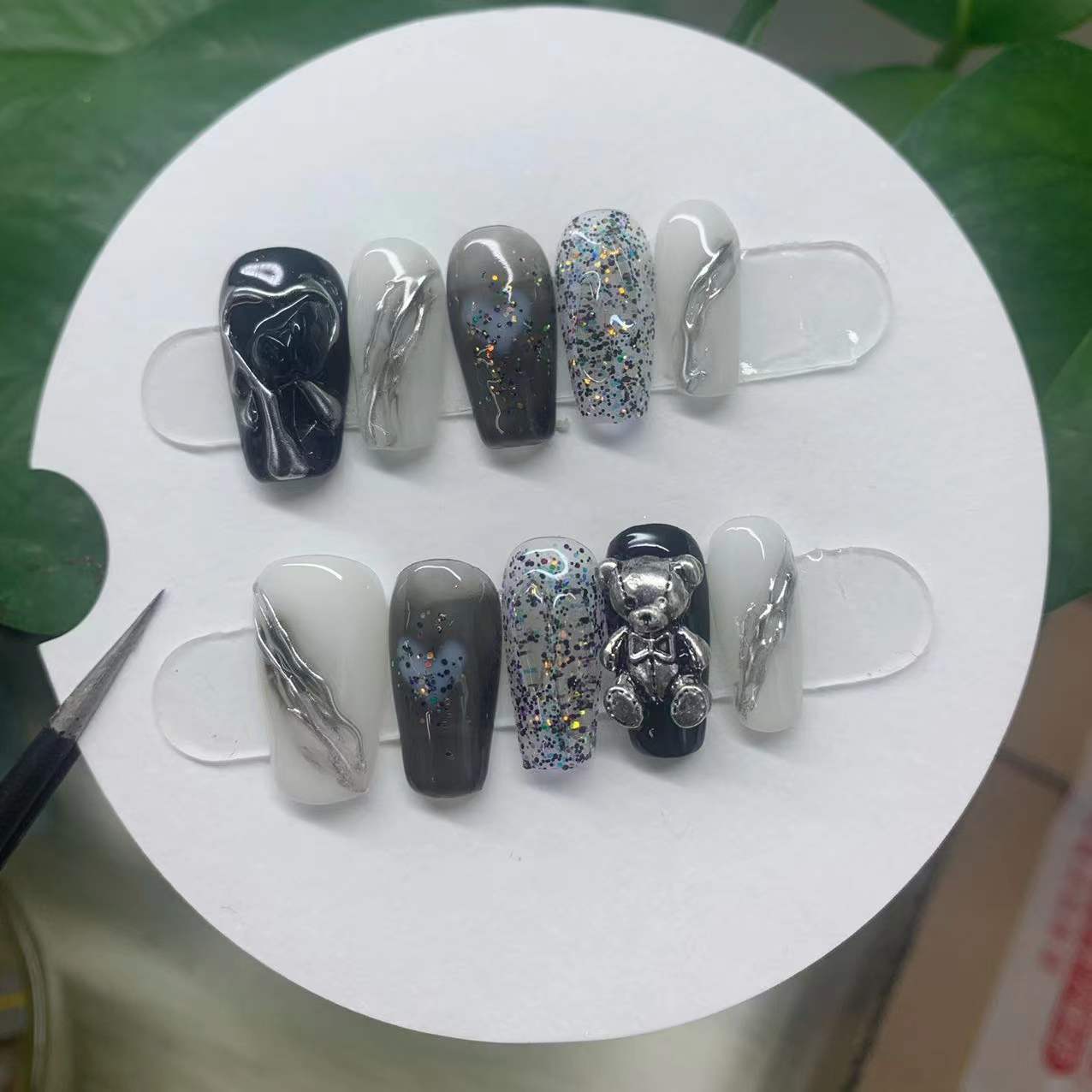 [Handmade] Wearing nail patch manicure nail patch finished product can be worn and dismantled fake nails ins manicure