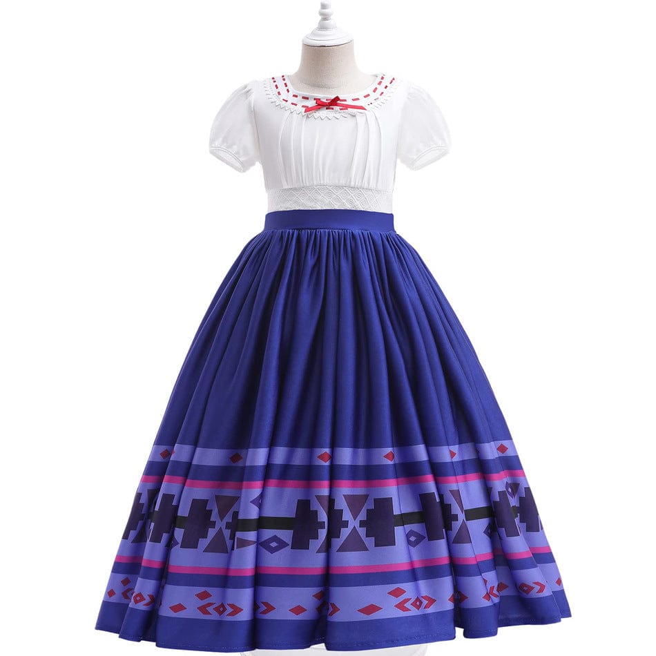 Magic full house Luisa dress encanto luisa princess dress blue elegant skirt foreign trade generation