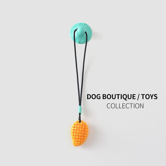 Pet toy suction cup drawing rope dog grinding teeth leakage mango grinding stick resistant biting dog bite glue spot wholesale