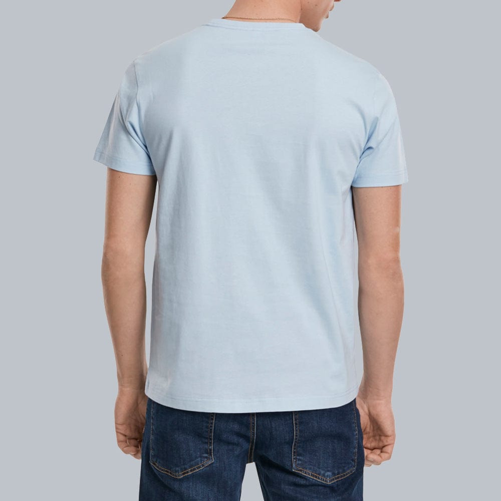 Yiwu d-cang 190 gramos de camiseta de algodón puro peinado marca tide camisa publicitaria de manga corta de gran tamaño logotipo impreso personalizado