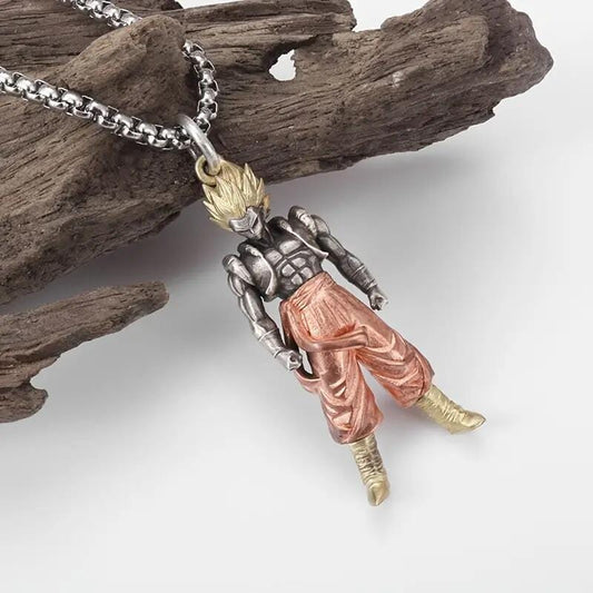 The new volume version of the independent station hot-selling cartoon anime seven-star dragon ball super saiyan surrounding the same style men's necklace