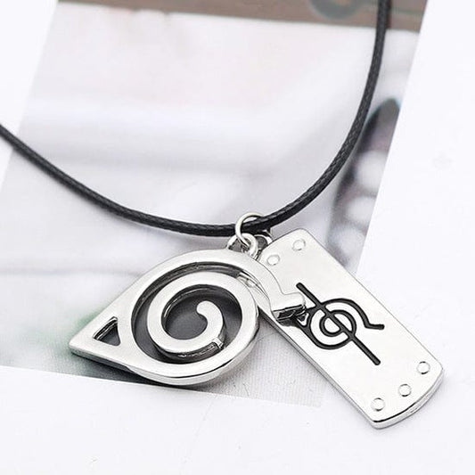 Anime Jewelry Naruto Logo Ninja Ninja Forehead Pendant Alloy Necklace Male AliExpress Amazon Hot Item