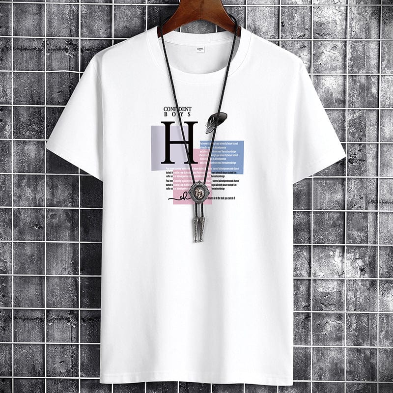 Camiseta de manga corta para hombre, ropa informal de algodón, ajustada, marca de marea INS, novedad de 2021