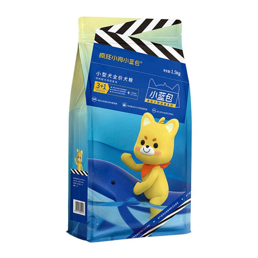 Crazy puppy small dog full price small blue bag 3 kg into dog poodle type dog food 10 pounds double fight tears nardy