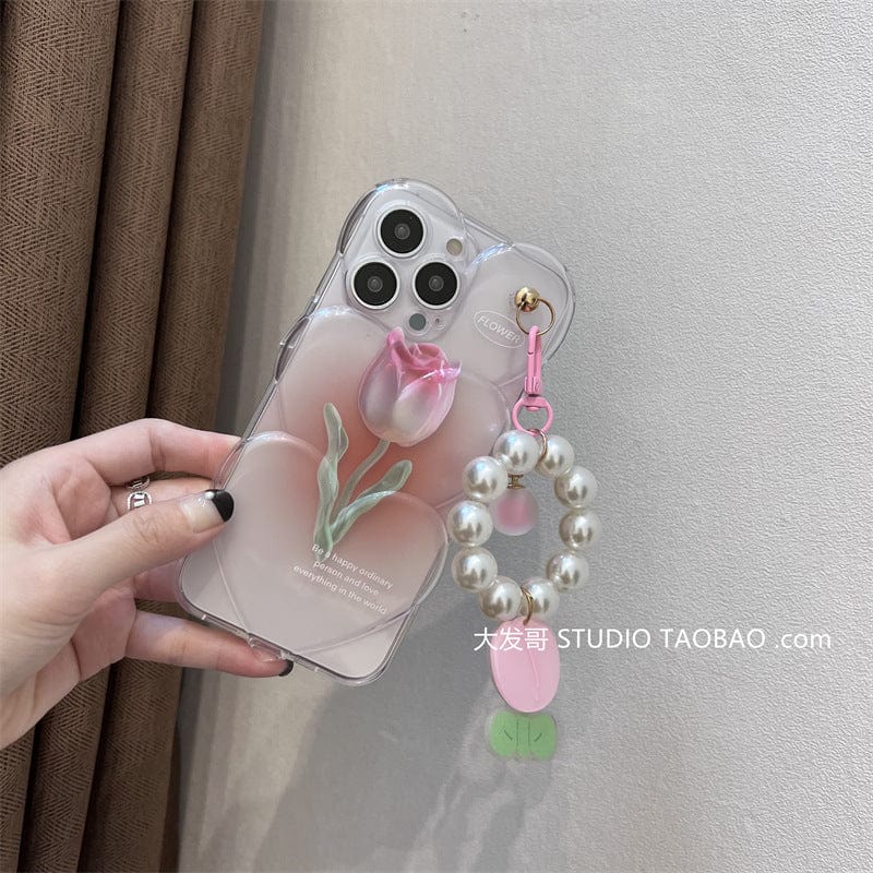 The new tulip love 11 is suitable for Apple 14Promax mobile phone case 12 female 13pro Apple 13promax