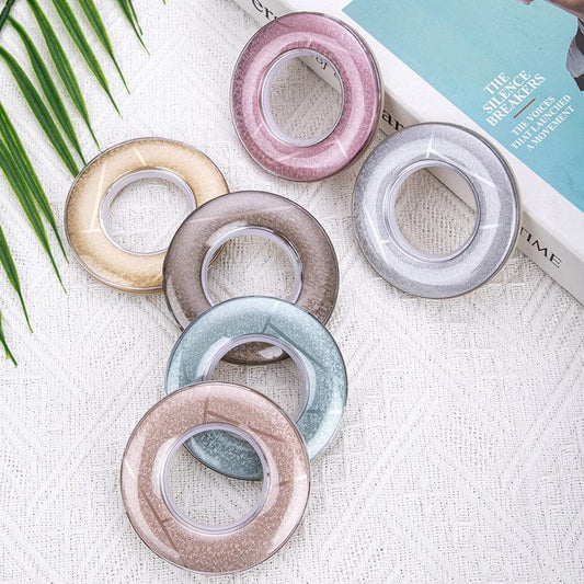 Manufacturers wholesale curtain accessories crystal twill Roman circle foreign trade 83mm multi-specific color ABS curtain ring