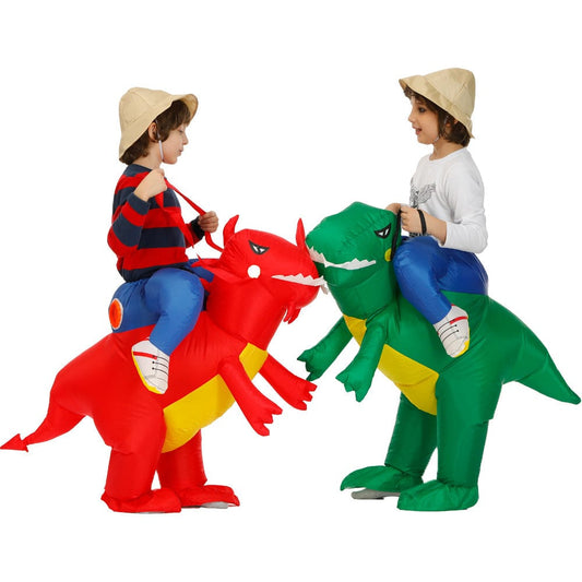 Cross-border kindergarten shake clothes ride dinosaur outdoor activities Halloween stage performance funny supplies