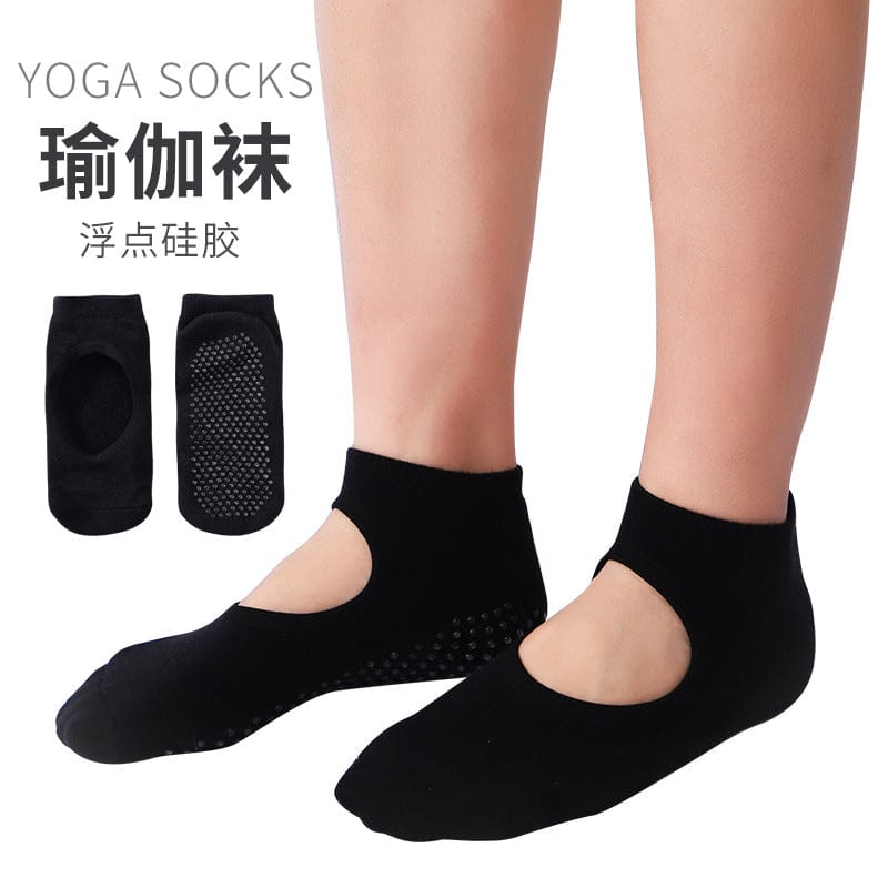 Towel bottom dope back toe cotton yoga socks silicone non-slip thickening room mainland socks dance