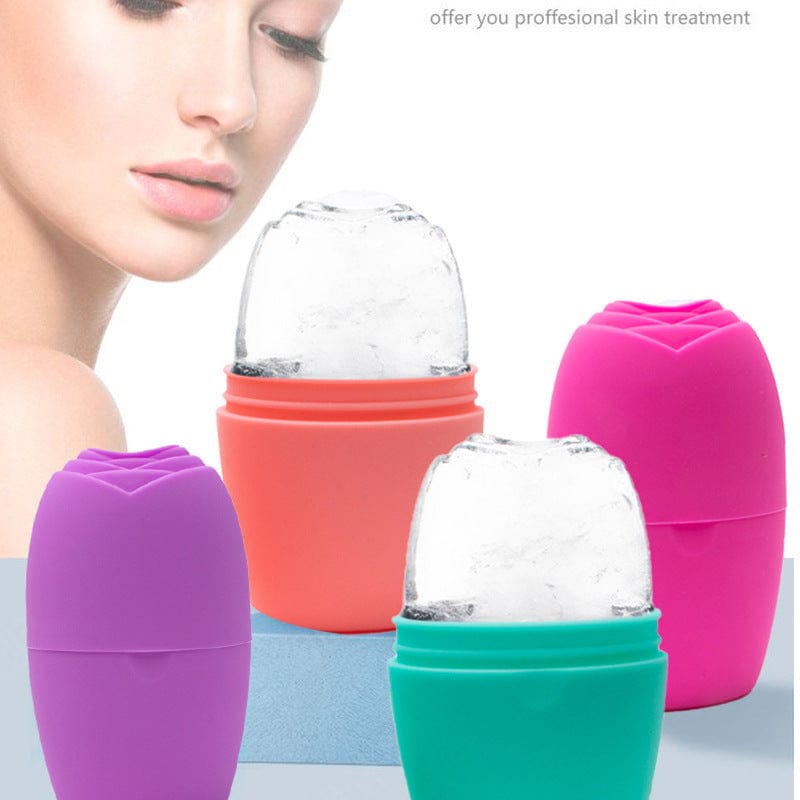 silicone ice compress ice roller model beauty device portable ice tray cooling facial massage