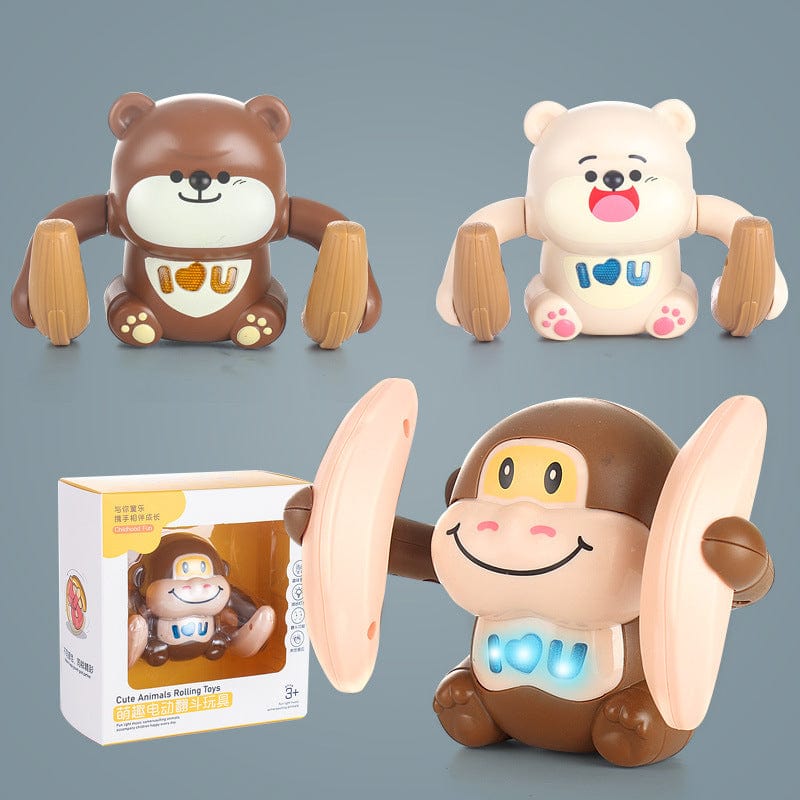 Sports network red electric flaming monkey wholesale music glow monkey children electric toys