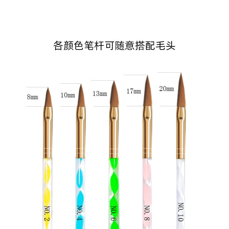 Nail brush 5 suites acrylic mushy hair crystal pen nail tool manufacturer spot wholesale