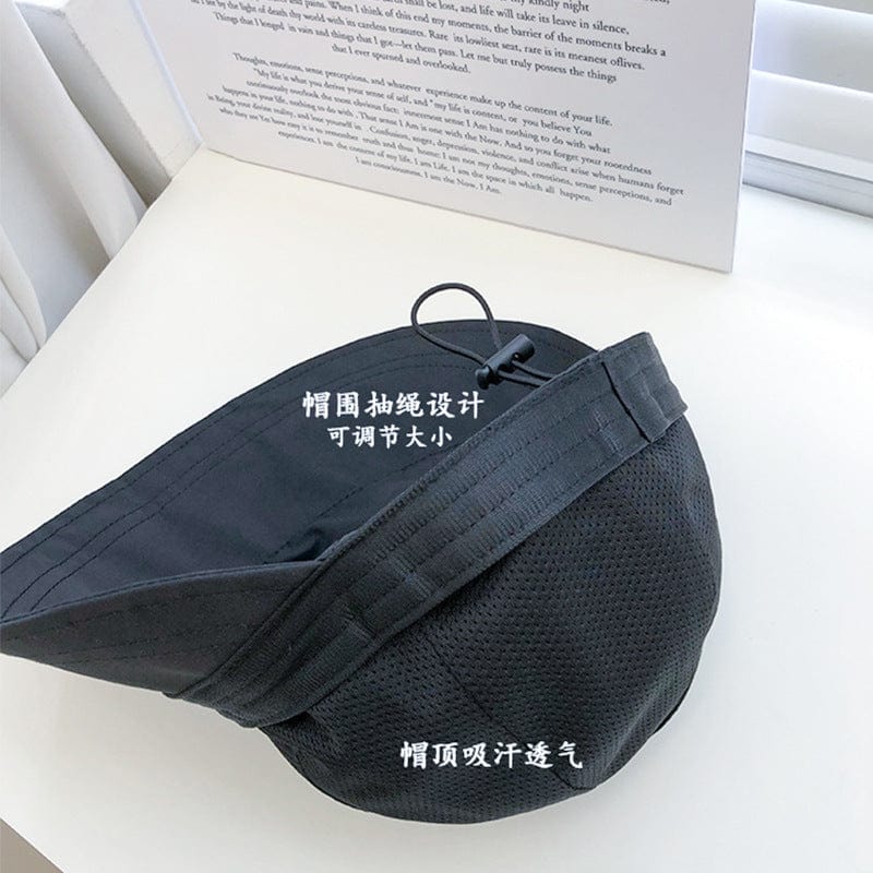 Ruth's same sunshade hat summer sunscreen Korean fashion drawstring foldable face small baseball fisherman hat women