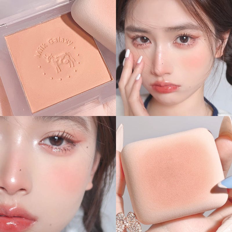 Xixi milk star soft fog monochrome blush mute energy small orange nude makeup rouge repair blush D415