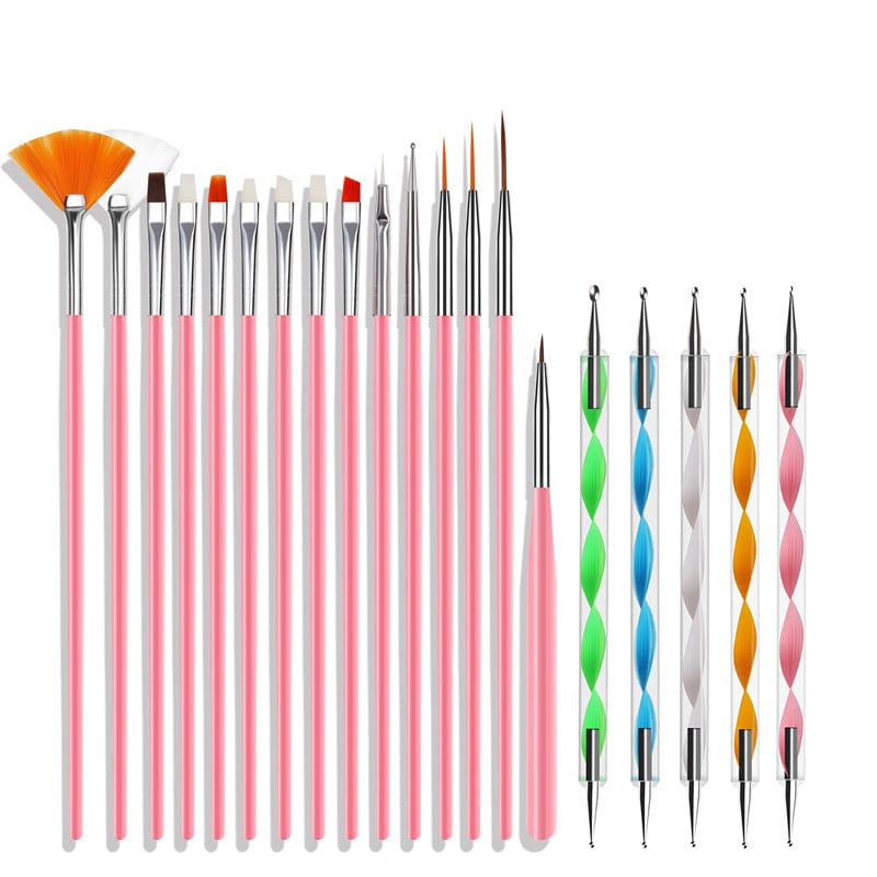 Nail pen set wholesale nail painted 15 sets of pen 5 spiral rods drill pen 20 sets of pens