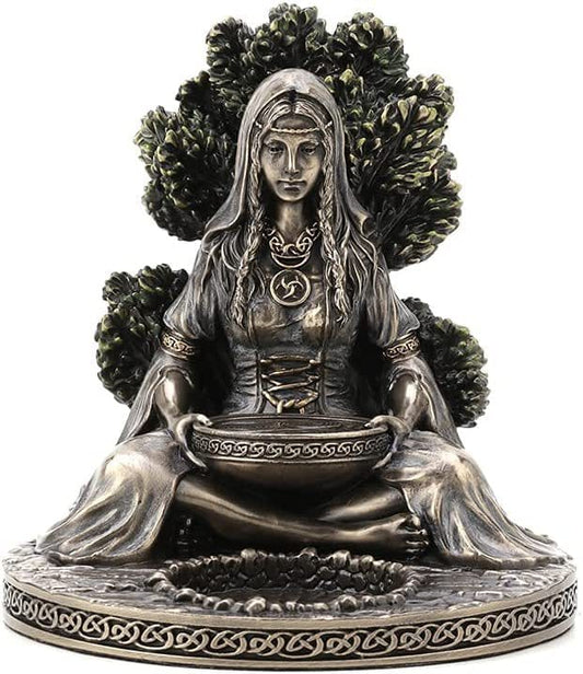 Nordic mythology, Celtic goddess statue, resin tea candle fragrance, candle holder decoration, furniture, tabletop decoration, handicrafts