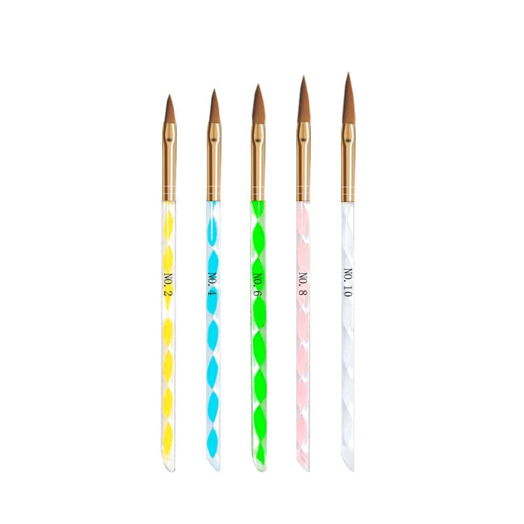 Nail brush 5 suites acrylic mushy hair crystal pen nail tool manufacturer spot wholesale
