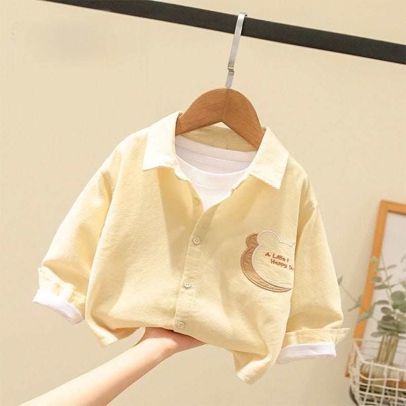 Children's shirts for boys and girls in spring and autumn for children in autumn
