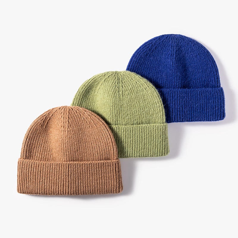 Automne et hiver version optique sauvage du chapeau tricoté femme extérieure chaude casquette froide mode chapeau transfrontalier chapeaux de pelage pour hommes personnalisés