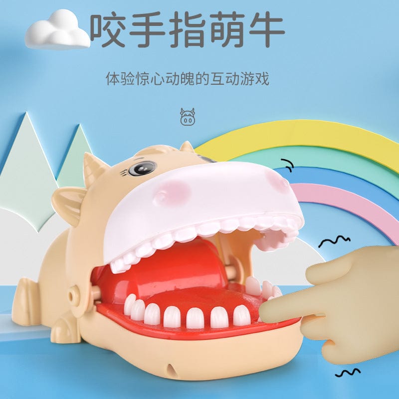 Bite finger Mengmeng cattle bite hand toy children's parent-child interactive toys