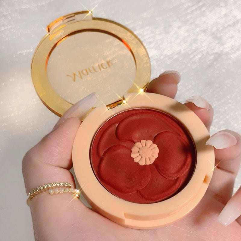 Maffick flower warm two-color blush powder delicate skin brightening skin color high color color color lazy blush