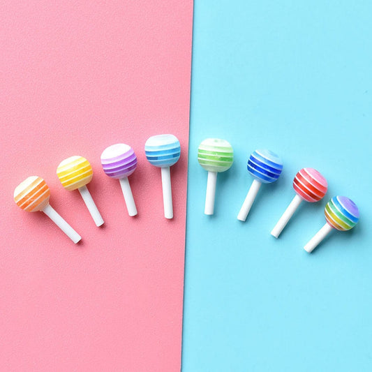 6mm nail color lollipop simulation candy nail attachment mini lollipop phone case accessories J3