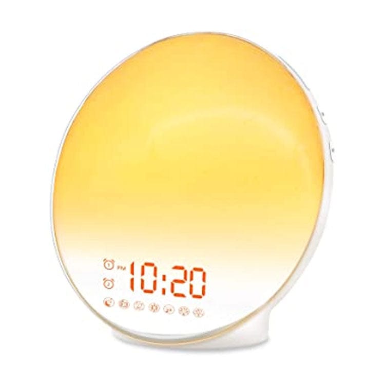 Cross-border special offer LED sunrise sunset FM radio music atmosphere intelligent voice app alarm awakening night light